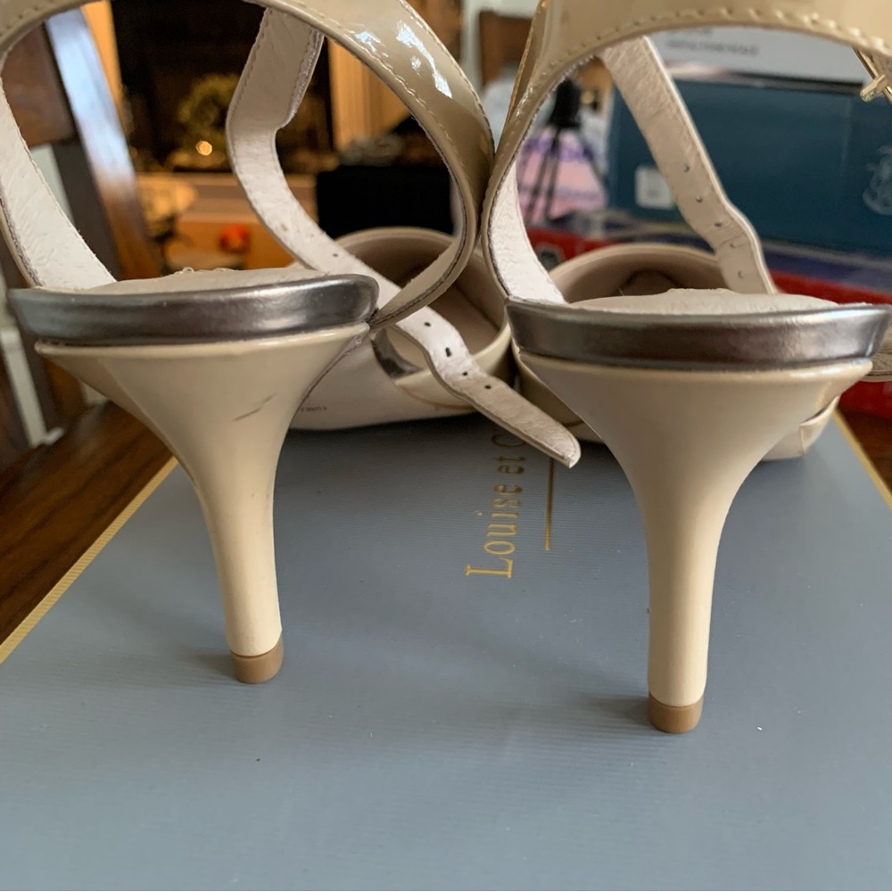 Louise et Cie Esperance Soft Patent Leather Pointed Toe Kitten Heels Size 10 - Picture 10 of 12